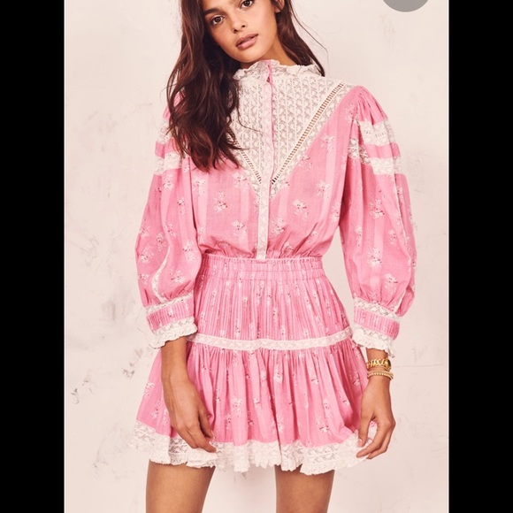 Loveshackfancy Pink Viola Dress - Picture 4 of 13